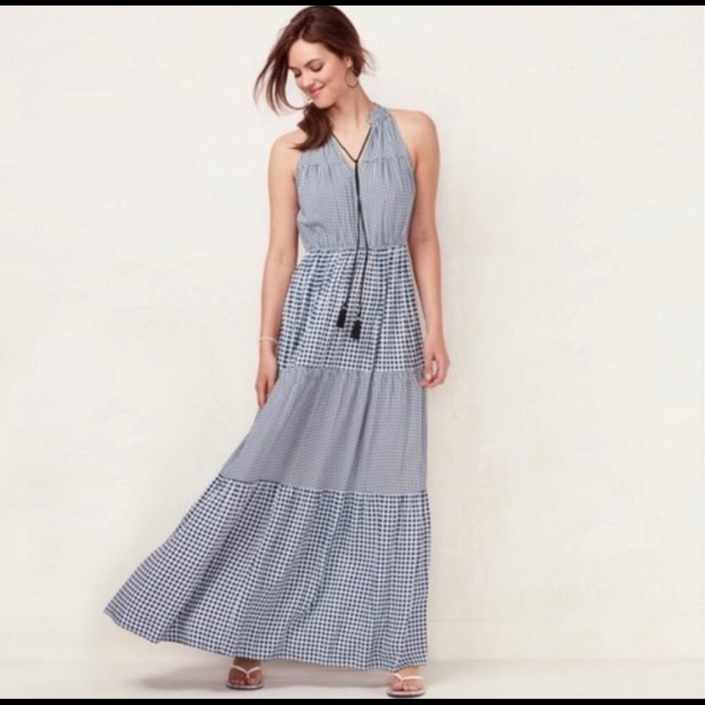 Gingham Maxi Dress